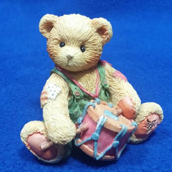 Vintage Cherished Teddies Ronnie I'll Play My Drum For You 912905 Nativity - Picture 3 of 10